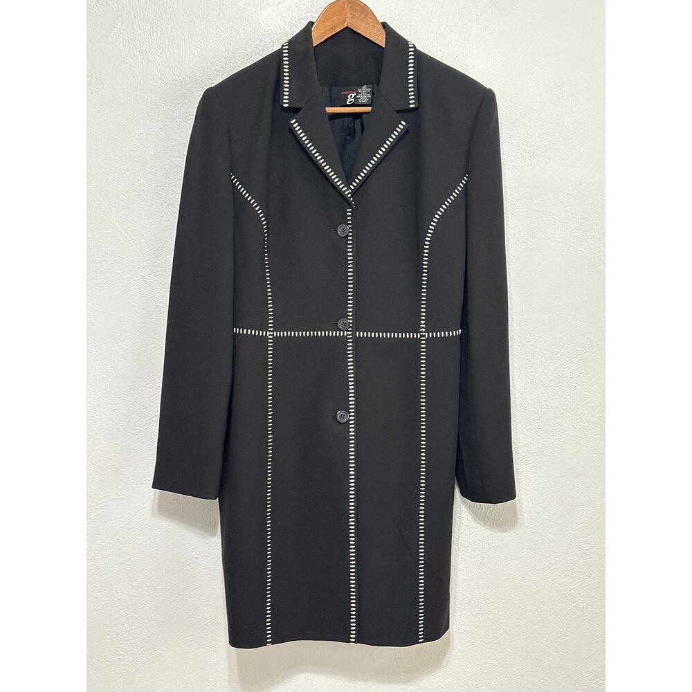 VTG Essentials G Midi Lightweight Coat 14 Black Classic City Street Style Trend
